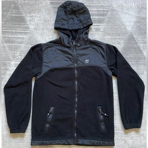 Timberland Earthkeepers Black Fleece Sweater Hoodie Boy's Size Large L